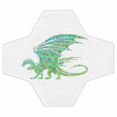 Amazing Green Dragon Mosaic Voetbal (Enkel)