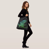 Amazing Green Mosaic Dragon Crossbody Tas (Op model)