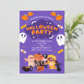 Amazing Halloween Party Inivitation Kaart (Staand voorkant)