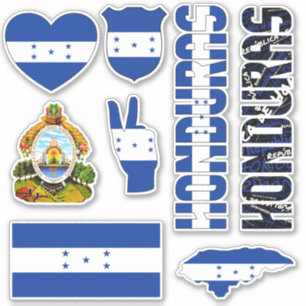 Amazing Honduras Shapes National Symbols Sticker