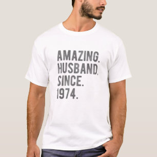 Amazing Husband sinds 1974 - 48 bruiloft T-shirt