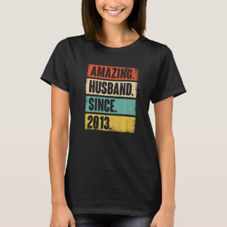 Amazing Husband sinds 2013 9 Wedding Jubileum F T-shirt