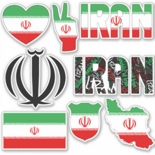 Amazing Iran Shapes National Symbols Sticker