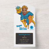 Amazing Kind superheld All In One Uitnodiging (Binnen)
