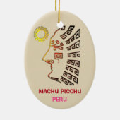 Amazing Machu Picchu-tekening Keramisch Ornament (Achterkant)