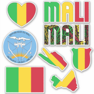 Amazing Mali Shapes National Symbols Sticker