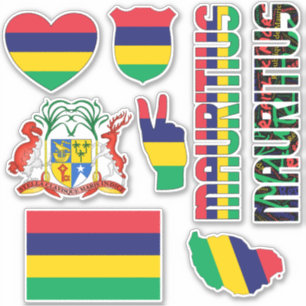 Amazing Mauritius Shapes National Symbols Sticker
