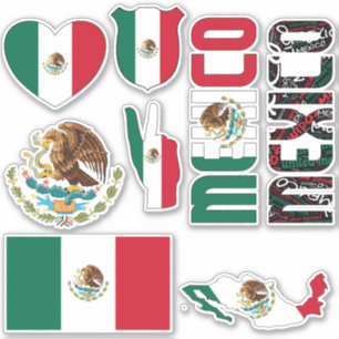 Amazing Mexico Shapes National Symbols Sticker