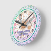 Amazing Mom custom Ronde Klok (Hoek)