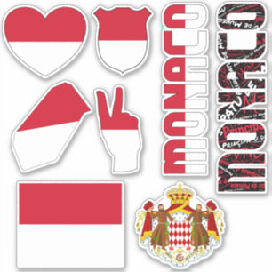 Amazing Monaco Shapes National Symbols Sticker