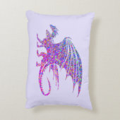 Amazing Mosaic Dragon Accent Kussen (Achterkant (Verticaal))