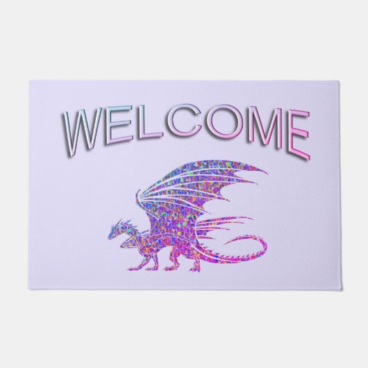 Amazing Mosaic Dragon Deurmat (Voorkant)