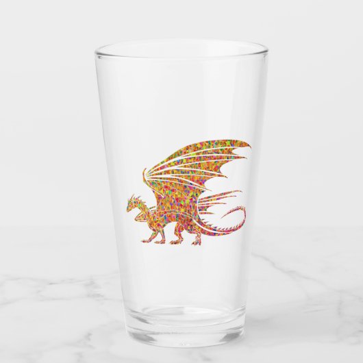 Amazing Mosaic Dragon Glas (Voorkant)