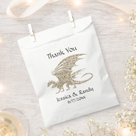 Amazing Mosaic Dragon Golden Bedankzakje