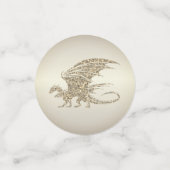 Amazing Mosaic Dragon Golden Confetti (Kleine voorkant)