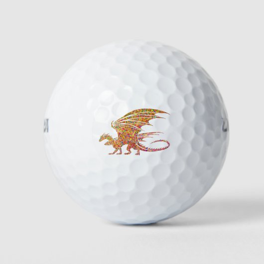 Amazing Mosaic Dragon Golfballen (Voorkant)