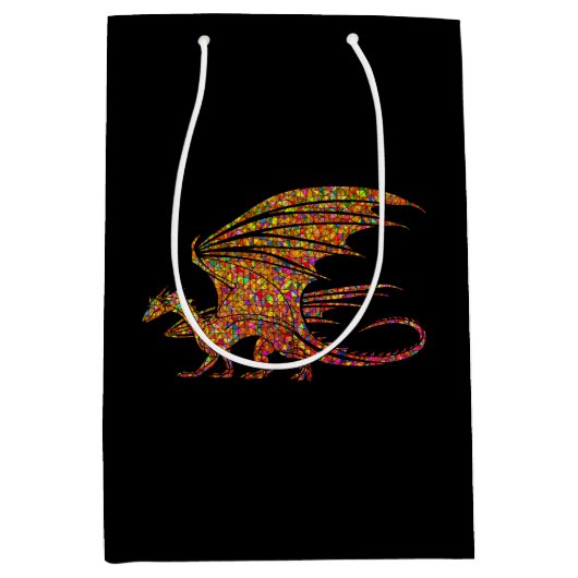 Amazing Mosaic Dragon Medium Cadeauzakje (Voorkant)