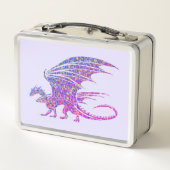 Amazing Mosaic Dragon Paars (Achterkant)