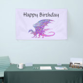Amazing Mosaic Dragon Paars Name Spandoek (Beurs)