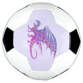 Amazing Mosaic Dragon Paars Voetbal (Gedraaid)