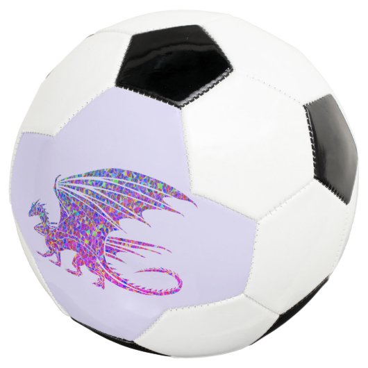 Amazing Mosaic Dragon Paars Voetbal (Drie kwart)