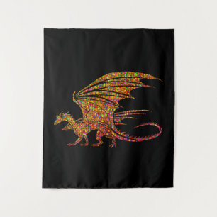 Amazing Mosaic Dragon Wandkleed
