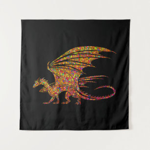 Amazing Mosaic Dragon Wandkleed