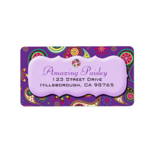 Amazing Paisley in Paarse sticker