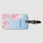 Amazing Pink Cherry Blossom Bagagelabel (Voorkant (horizontaal))