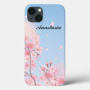 Amazing Pink Cherry Blossom iPhone 13 Hoesje