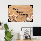 "Amazing" Positive Wall art Poster (Bureau à domicile)