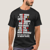 Amazing Principal Inspirational Appreciation T-shirt (Voorkant)