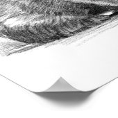 Amazing realistic wombat in pencil drawing style poster (Hoek)