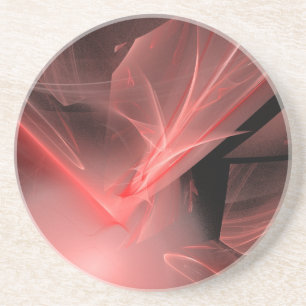 Amazing Red Swirls Zandsteen Onderzetter