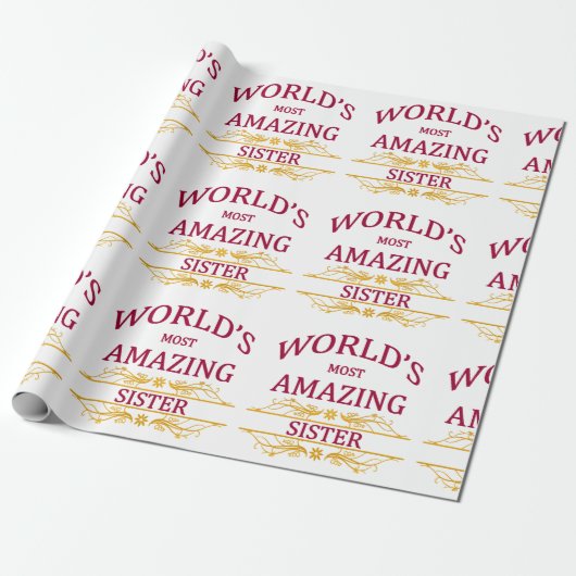Amazing Sister Cadeaupapier (Uitgerold)