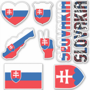 Amazing Slovakia Shapes National Symbols Sticker