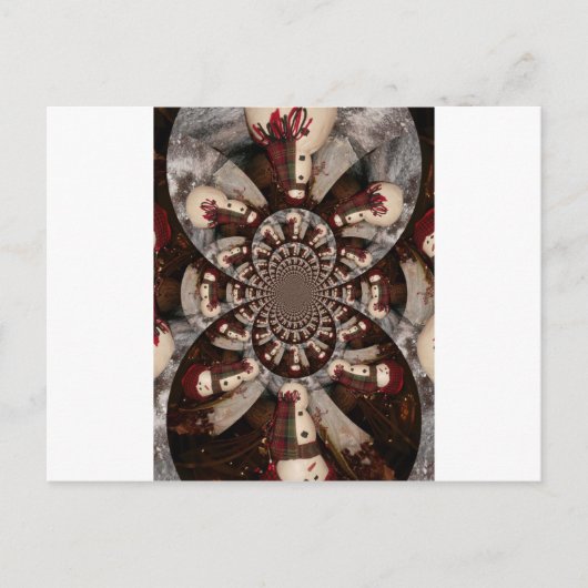 Amazing Snowman Briefkaart (Voorkant)