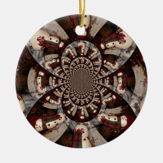 Amazing Snowman Keramisch Ornament (Voorkant)