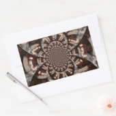 Amazing Snowman Rechthoekige Sticker (Envelop)