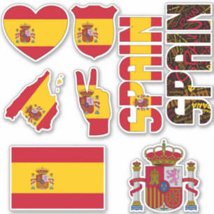 Amazing Spain Shapes National Symbols Sticker