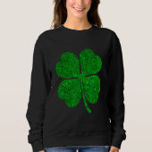Amazing St Patrick's Day Irish Giltter Shamrock M Trui (Voorkant)