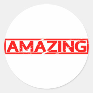 Amazing Stamp Ronde Sticker