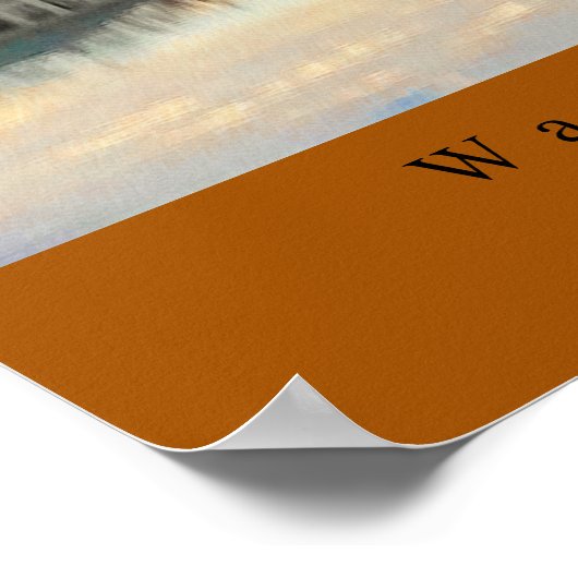 Amazing Sunset over Washington Park Denver CO Poster (Hoek)