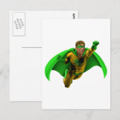 Amazing Superheld Illustratie Briefkaart (Voorkant / Achterkant)