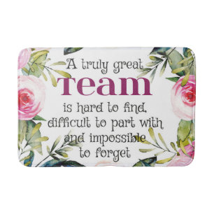 Amazing Team thank you quote office wall art Badmat