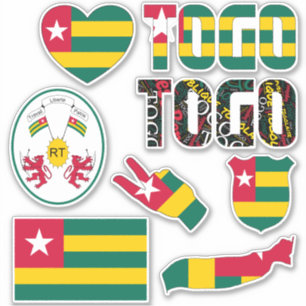 Amazing Togo Shapes National Symbols Sticker