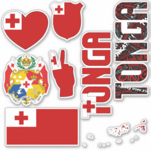 Amazing Tonga Shapes National Symbols Sticker