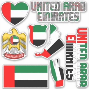 Amazing United Arab Emirates Shapes National Sticker