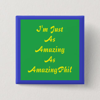 AmazingPhil Fan Badge Vierkante Button 5,1 Cm