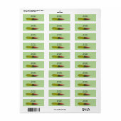 Amazon Parrot Feather adresetiketten Etiket (Full Sheet)